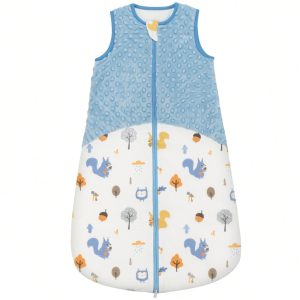 Baby Sleep Sack 1.5 Tog Baby Wearable Blanket With 2-Way Zipper, Sleeveless Sleep Sacks Blue